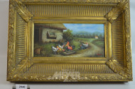 Gemälde ''Hühnerhof''