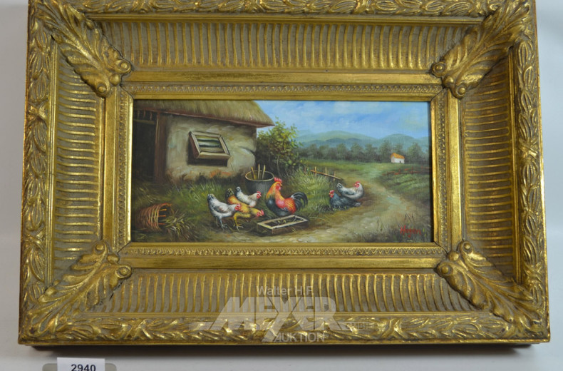 Gemälde ''Hühnerhof''