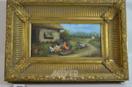 Gemälde ''Hühnerhof''