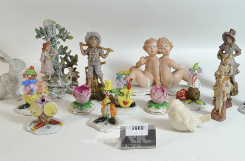 Posten Porz.- u. Keramik-Figuren,