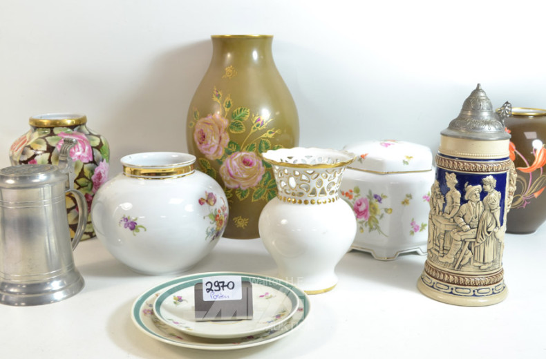 Posten Vasen, Bierkrüge, Teller