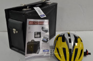 Aktenkoffer und 1 Fahrradhelm