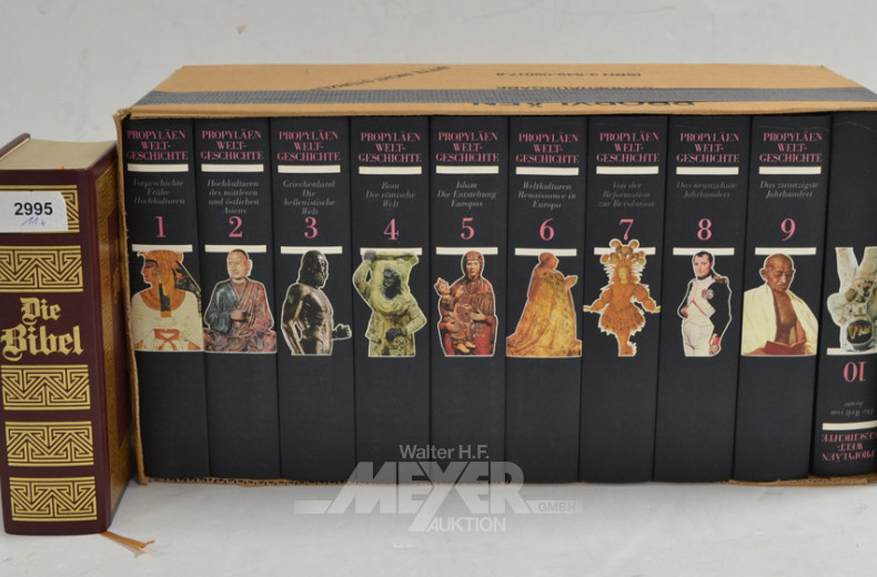 10 Bände ''Weltgeschichte'' und 1  Bibel