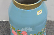 Milchkanne, bemahlt, Blumenmotive