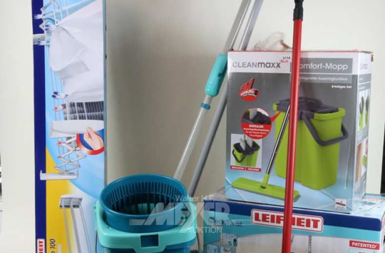 Posten Bodenwischer und Putzeimer,