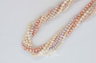 Bicolor-Perlenkette, geflochten
