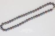 Bicolor-Perlenkette mit 585er