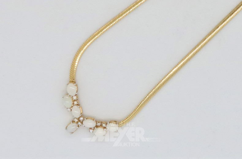 Collier 585er GG, im Verlauf