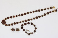 Schmuck-Set, 3-teilig, mit Granaten