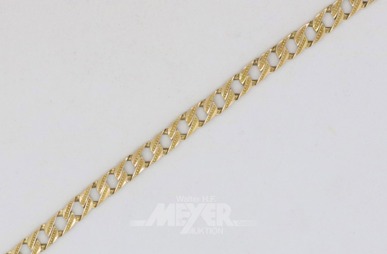 Kettenarmband, 585er GG (Säuretest)