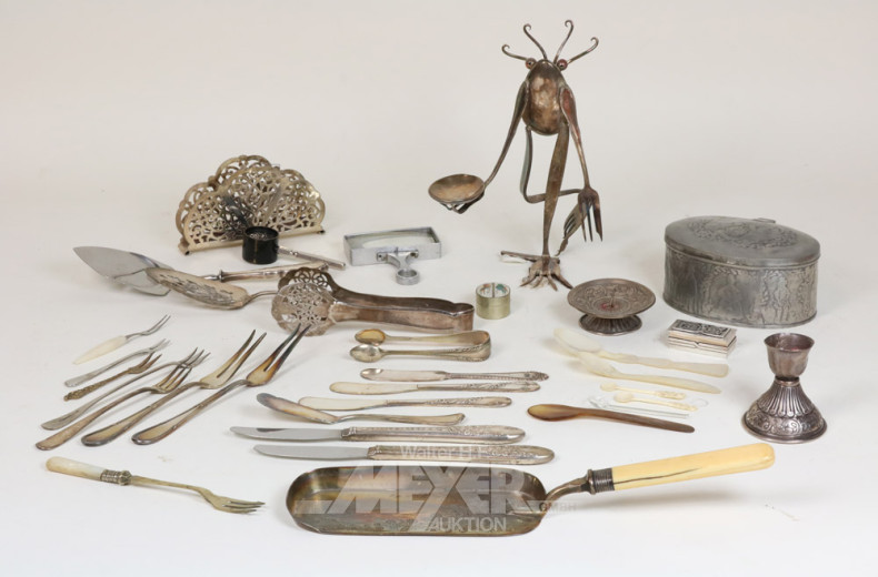 Konvolut Versilbertes bestehend aus: