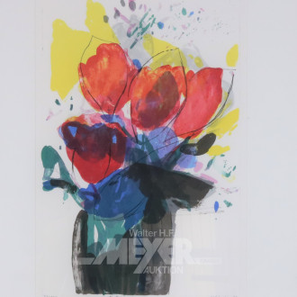 Farblithographie ''Tulpen''