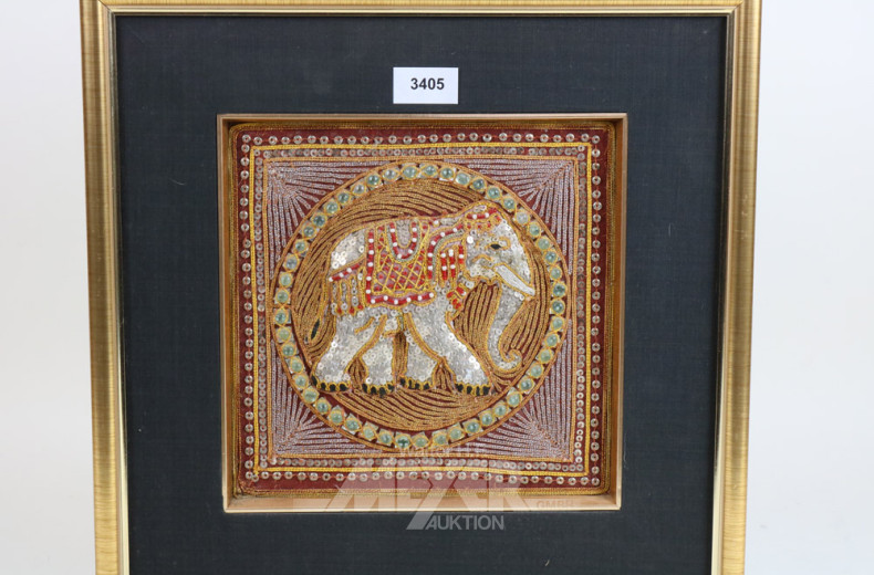 Stickbild ''Indischer Elefant''