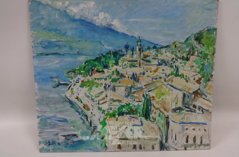 Gemälde ''mediterrane Stadtansicht''