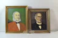 2 Gemälde ''Herren-Portraits'',