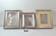 3 Bilderrahmen, silberf.,