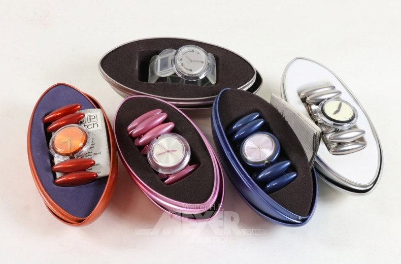 5 Armbanduhren swatch ''egg''