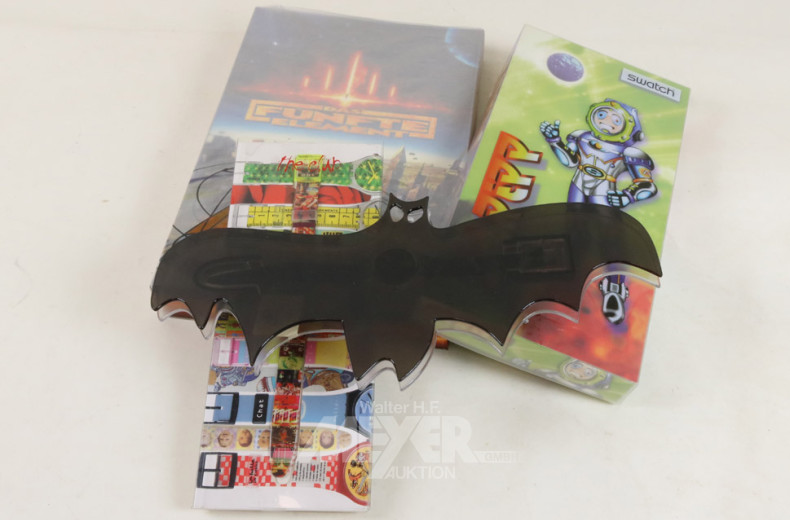 10 versch. Armbanduhren swatch