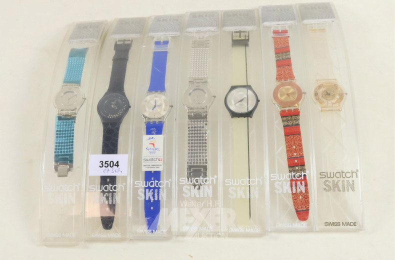 17 Armbanduhren swatch ''SKIN''