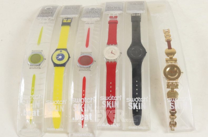 17 Armbanduhren swatch ''SKIN''