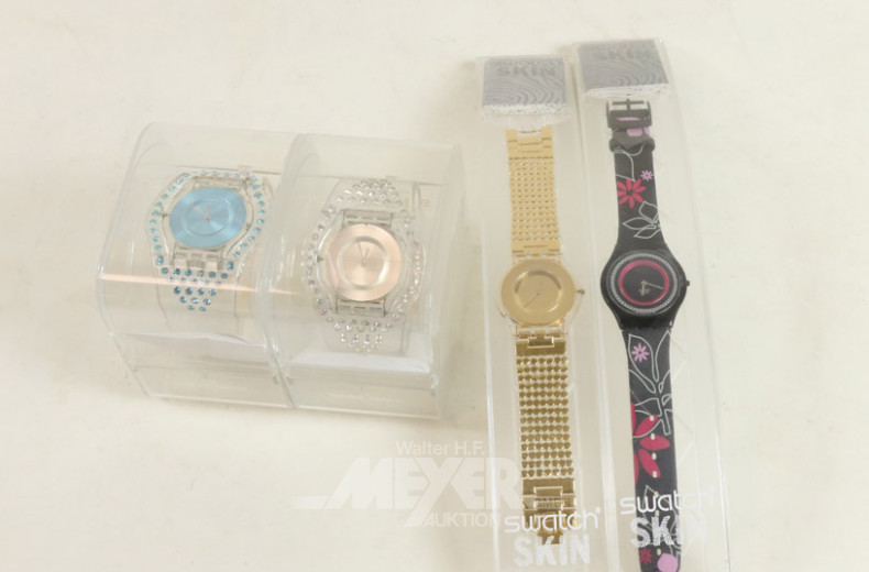 17 Armbanduhren swatch ''SKIN''