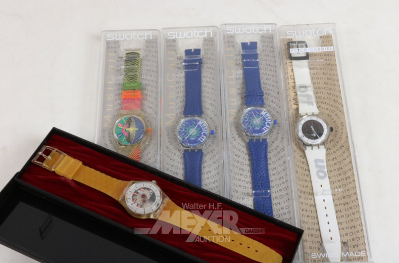 11 Armbanduhren swatch ''MusiCall''