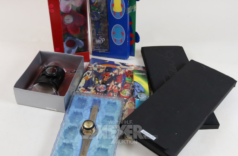 22 versch. Armbanduhren swatch