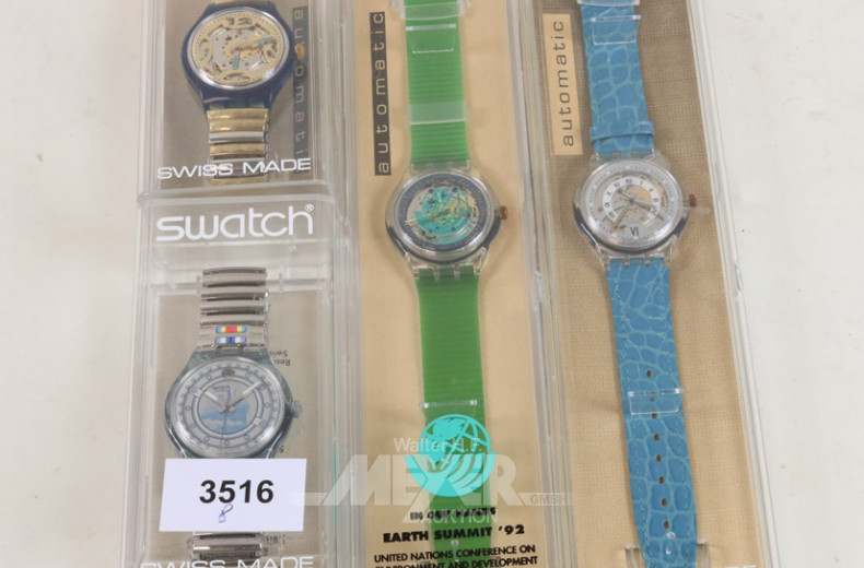 8 Armbanduhren swatch ''Automatic''