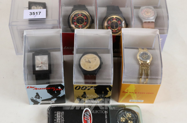 10 Armbanduhren swatch ''007''
