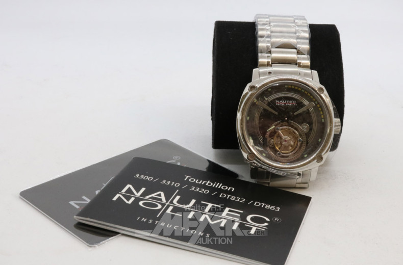 Herrenarmbanduhr NAUTEC, Stahl,