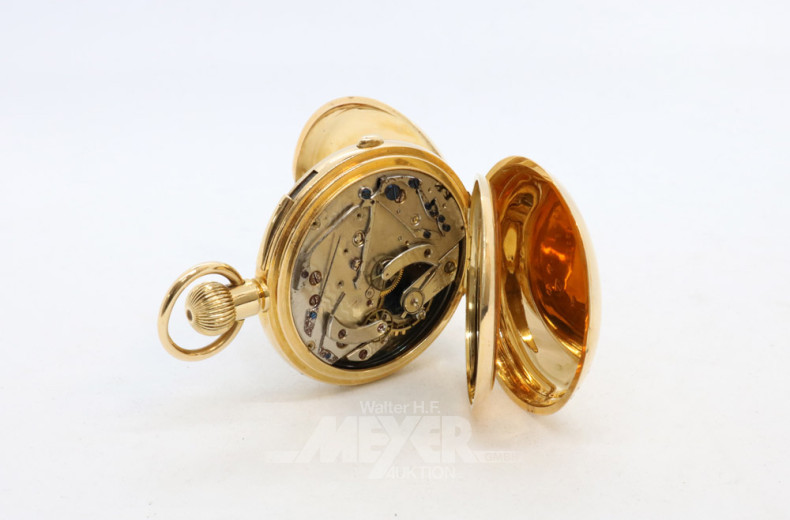 Sprungdeckeltaschenuhr, 750er GG