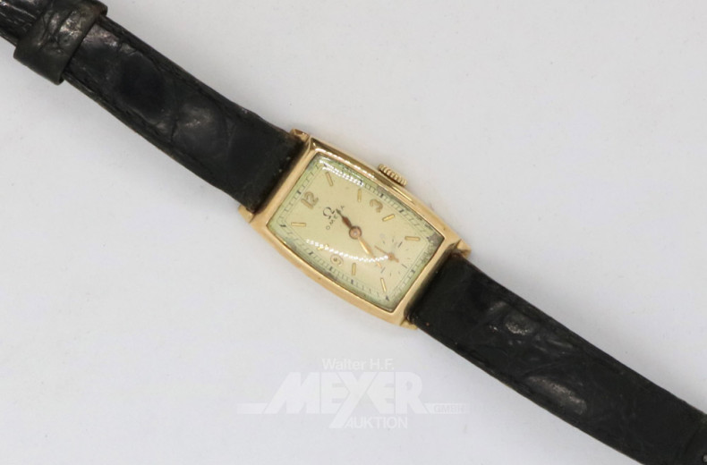 Damenuhr, OMEGA, 585er GG,