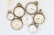 20 versch. Taschenuhren, teilw. Silber