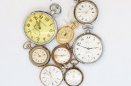 20 versch. Taschenuhren, teilw. Silber