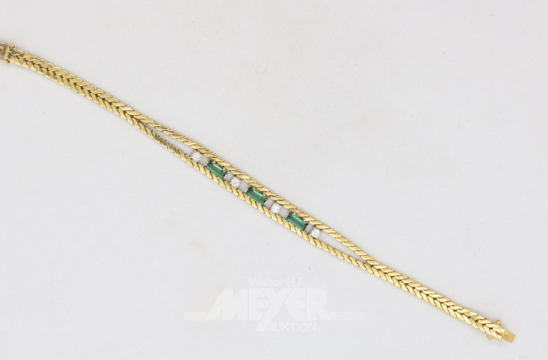 Armband, 750er GG, ca. 19,8 g.,