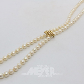 Zucht-Perlenkette mit 750er