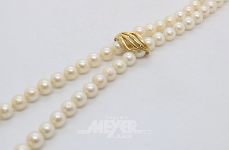 Zucht-Perlenkette mit 750er