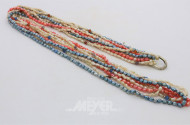 5 Color-Perlenstränge, Biwa- u.