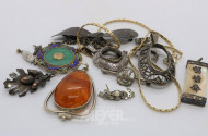 Posten Silberschmuck, ca. 80 g.