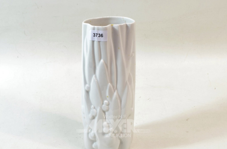 Porzellan-Vase '' Blumendekor '' MEISSEN