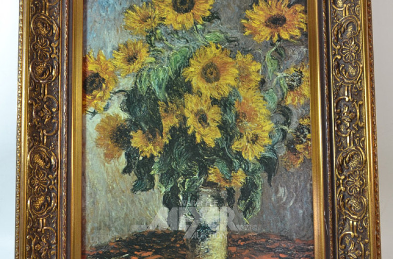 2 Bilder '' Sonnenblumen / Heimarbeit ''