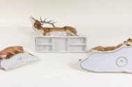 3 Porz.-Figurengruppen ''Rehe''