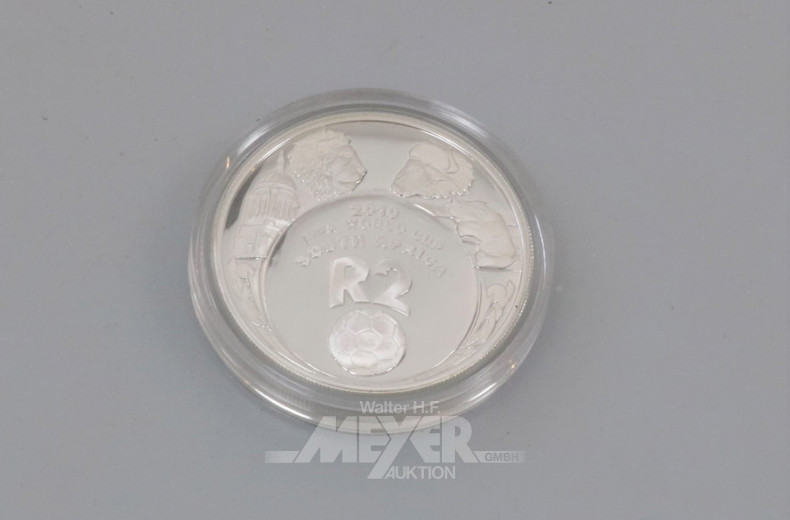 10 Silbermünzen R2, World Cup South Arika,