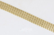 breites Armband, 585er GG, ca. 38,5 g.