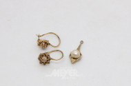 Paar kl. Ohrstecker, 585er GG,