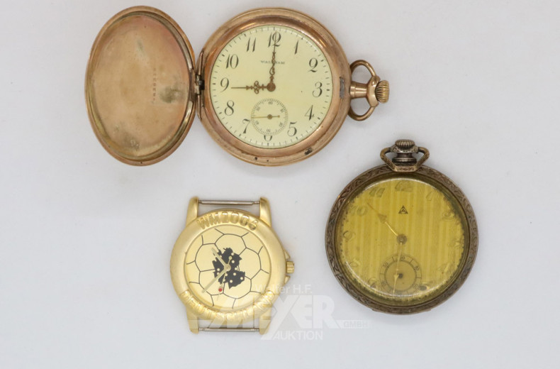 15 div. Damen-, Herren- und Taschenuhren