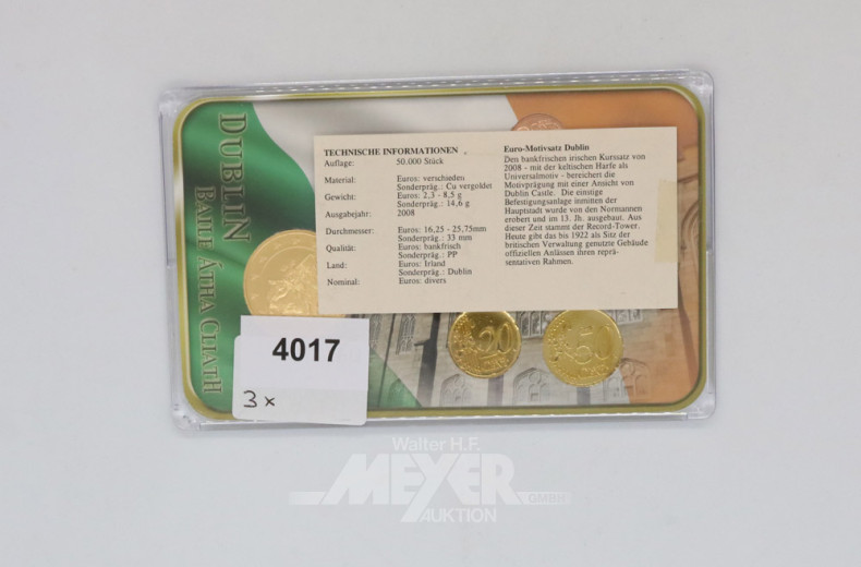 3 Euro-Motiv-Münzsätze