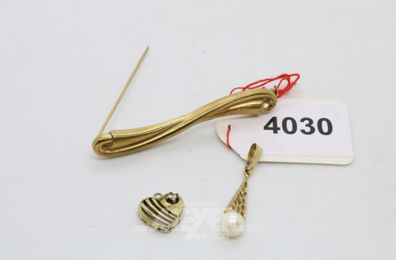 Anstecknadel, 333er GG,