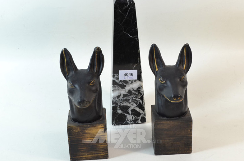 Posten Dekorationen bestehend aus: