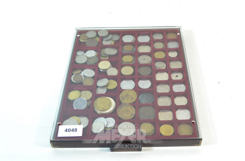 Posten Münzen, u.a. Rand, US- Dollar,